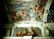 Paolo  Veronese ceiling of the stanza di bacco France oil painting artist